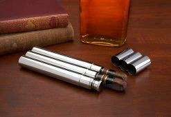 Best Sale 🔥 Double Cigar Holder And Flask by Bey-Berk International Inc 🧨