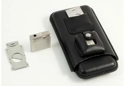 Flash Sale 😍 3 Cigar Holder with Cutter and Lighter by Bey-Berk International Inc 🥰