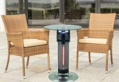 Best Pirce 🎉 Outdoor Bistro Infrared Heated Table by EBI 🛒