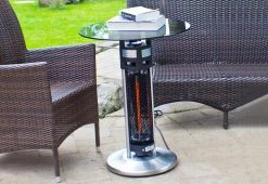 Best Pirce 🎉 Outdoor Bistro Infrared Heated Table by EBI 🛒 -Outdoor Living shop 203316 z6