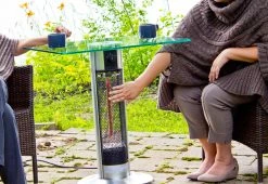 Best Pirce 🎉 Outdoor Bistro Infrared Heated Table by EBI 🛒 -Outdoor Living shop 203316 z7