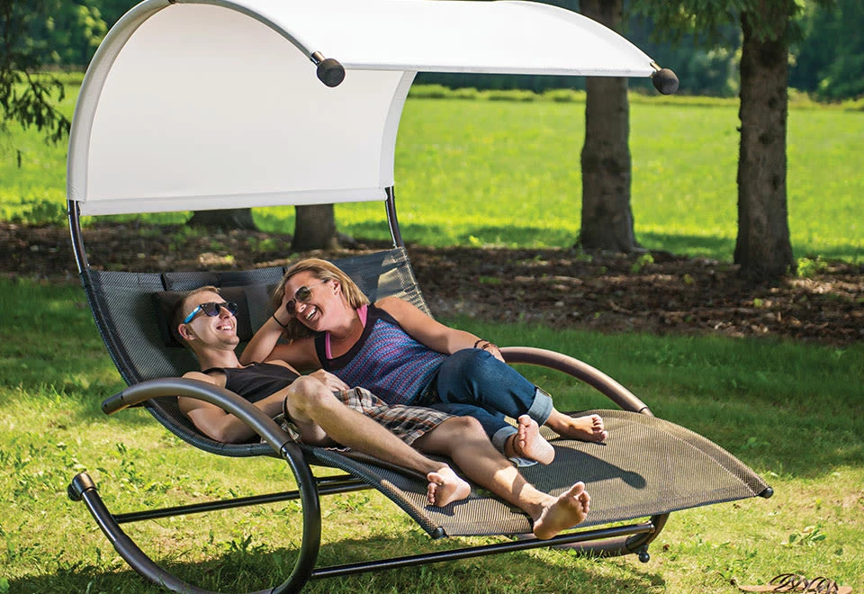 Brand new 😍 2 Person Rocking Zero Gravity Lounger by Vivere Ltd 🔔 3 Brand new 😍 2 Person Rocking Zero Gravity Lounger by Vivere Ltd 🔔
