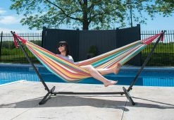 Coupon 🥰 2 Person 9-Ft. Hammock and Stand by Vivere Ltd. 🥰 -Outdoor Living shop 203719 z15
