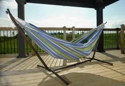 Coupon 🥰 2 Person 9-Ft. Hammock and Stand by Vivere Ltd. 🥰 -Outdoor Living shop 203719 z18