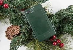 Hot Sale ❤️ 9-Ft. Cordless Pre-Lit Indoor/Outdoor Garland by Sharper Image 🧨 -Outdoor Living shop 205977 z4