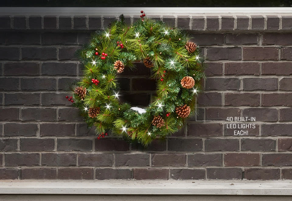 Coupon โ๏ธ 30” Cordless Pre-Lit Indoor/Outdoor Wreath by Sharper Image ๐ฅ 3 Coupon โ๏ธ 30” Cordless Pre-Lit Indoor/Outdoor Wreath by Sharper Image ๐ฅ