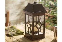 Flash Sale 😍 15" Solar Powered Candle Lantern by Smart Solar Inc. 🧨 -Outdoor Living shop 206135 z3
