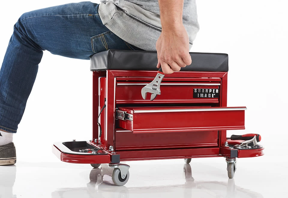 Cheapest 🎉 Rolling 🧰 Toolbox Stool by Sharper Image ⌛ 4 Cheapest 🎉 Rolling 🧰 Toolbox Stool by Sharper Image ⌛ - Image 2