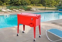 Best reviews of ❤️ Retro Patio Cooler Cart by GoPlus (Costway) 😍 -Outdoor Living shop 207545 z11