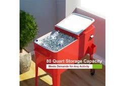 Best reviews of ❤️ Retro Patio Cooler Cart by GoPlus (Costway) 😍 -Outdoor Living shop 207545 z4