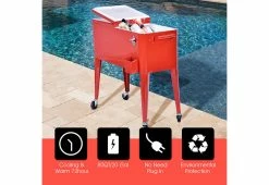 Best reviews of ❤️ Retro Patio Cooler Cart by GoPlus (Costway) 😍 -Outdoor Living shop 207545 z5