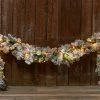 Hot Sale ✨ White Flocked 9-Ft. Cordless Pre-Lit Indoor/Outdoor Garland by DI -Garden & Lights Company Limited 😀 -Outdoor Living shop 207577 z1