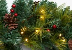 Deals 🎉 Pre-Lit Mailbox Wreath - Green by DI -Garden & Lights Company Limited 👏 -Outdoor Living shop 207907 z2