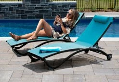 Deals 🔔 Wheeled Pool Lounger by Vivere Ltd. ✨