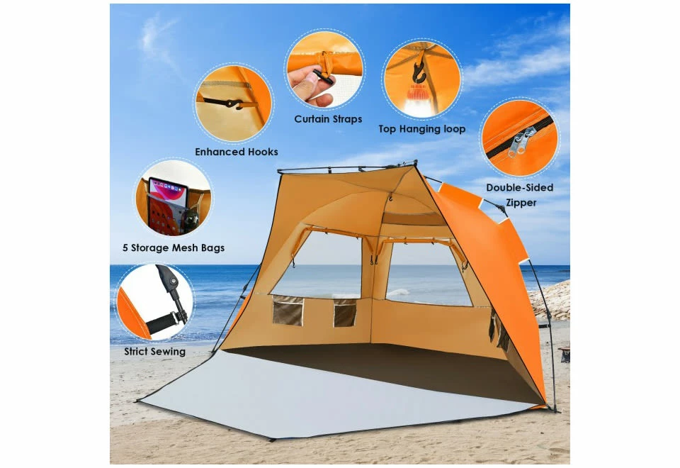 Buy 👏 Pop-Up Beach Tent by GoPlus (Costway) 😉 7 Buy 👏 Pop-Up Beach Tent by GoPlus (Costway) 😉 - Image 5
