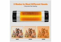 Top 10 🔔 Wall-Mounted Infrared Heater by GoPlus (Costway) ❤️ -Outdoor Living shop 208456 z4