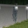 New 👏 LED Solar Fence Lights (4-Pack) by Bell+Howell 😉 -Outdoor Living shop 208522 z1