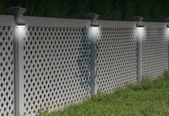 New ๐ LED Solar Fence Lights (4-Pack) by Bell+Howell ๐