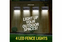 New ๐ LED Solar Fence Lights (4-Pack) by Bell+Howell ๐ 14 New ๐ LED Solar Fence Lights (4-Pack) by Bell+Howell ๐ -Outdoor Living shop 208522 z5
