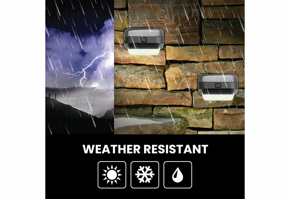 New ๐ LED Solar Fence Lights (4-Pack) by Bell+Howell ๐ 8 New ๐ LED Solar Fence Lights (4-Pack) by Bell+Howell ๐ - Image 6