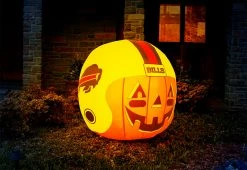 Deals 🌟 4-Ft. NFL Inflatable 💀 Halloween Helmet by Odash Inc. 🎉 -Outdoor Living shop 208592 z15