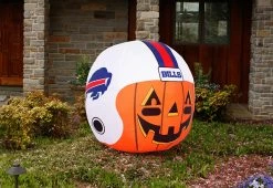 Deals 🌟 4-Ft. NFL Inflatable 💀 Halloween Helmet by Odash Inc. 🎉 -Outdoor Living shop 208592 z16