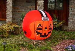 Deals 🌟 4-Ft. NFL Inflatable 💀 Halloween Helmet by Odash Inc. 🎉 -Outdoor Living shop 208592 z32