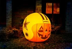 Deals 🌟 4-Ft. NFL Inflatable 💀 Halloween Helmet by Odash Inc. 🎉 -Outdoor Living shop 208592 z34
