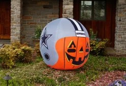 Deals 🌟 4-Ft. NFL Inflatable 💀 Halloween Helmet by Odash Inc. 🎉 -Outdoor Living shop 208592 z35