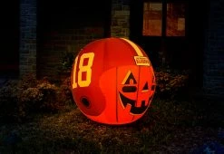 Flash Sale 👍 4-Ft. NCAA Inflatable 🦇 Halloween Helmet by ODAI 😉