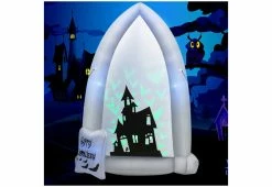 Cheapest โจ 7-Ft. Inflatable ๐ฆ Halloween Tombstone by GoPlus (Costway) ๐