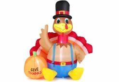 New ๐ 6-Ft. Inflatable Turkey by GoPlus (Costway) ๐งจ