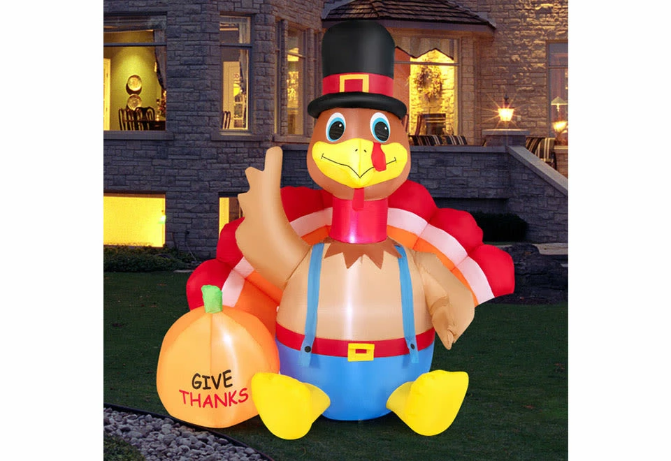 New ๐ 6-Ft. Inflatable Turkey by GoPlus (Costway) ๐งจ 4 New ๐ 6-Ft. Inflatable Turkey by GoPlus (Costway) ๐งจ - Image 2