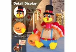New ๐ 6-Ft. Inflatable Turkey by GoPlus (Costway) ๐งจ 14 New ๐ 6-Ft. Inflatable Turkey by GoPlus (Costway) ๐งจ -Outdoor Living shop 208695 z6