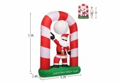 Wholesale 🔔 7-Ft. Inflatable Disco Santa by GoPlus (Costway) ✨ -Outdoor Living shop 208716 z10